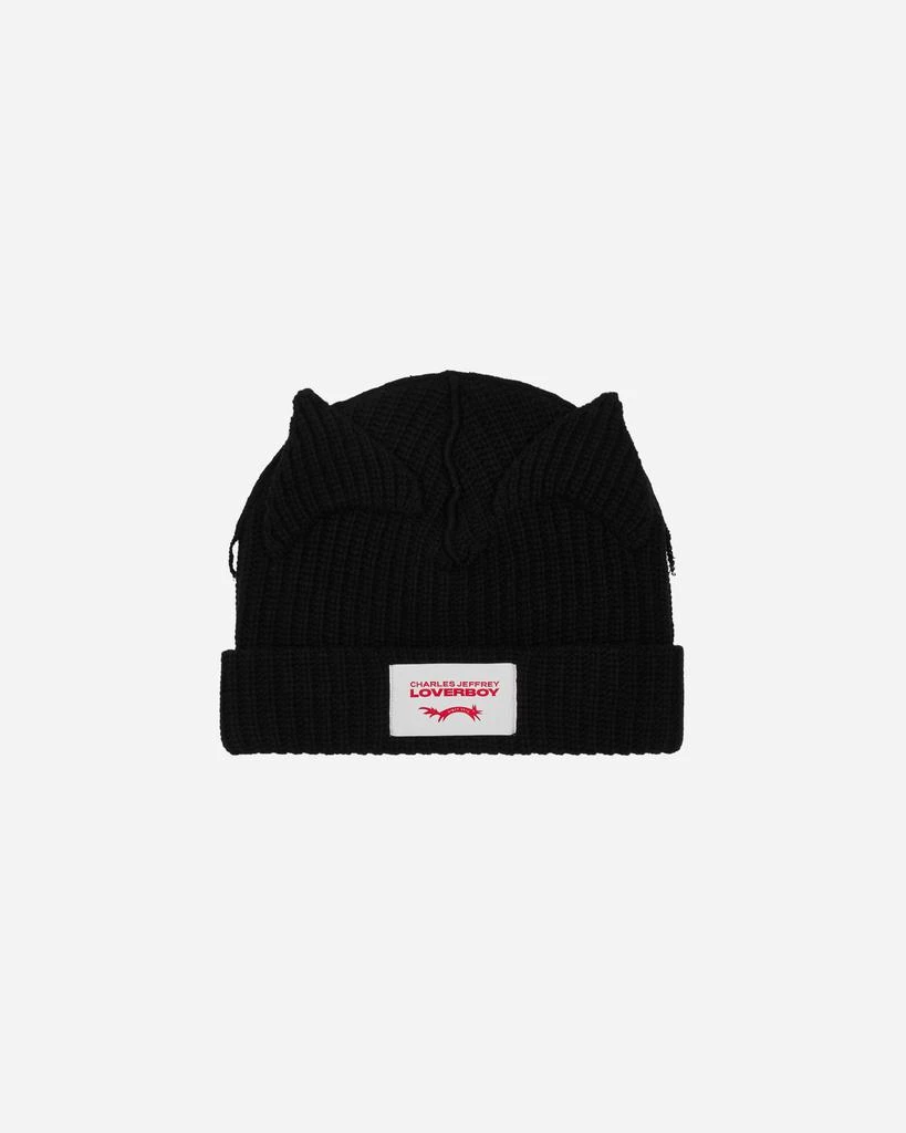商品Charles Jeffrey Loverboy|Supersized Chunky Ears Beanie Black,价格¥1544,第2张图片详细描述