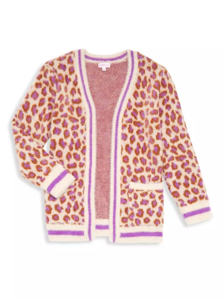 商品Design History|Little Girl's Animal-Print Open-Front Cardigan,价格¥280,第1张图片