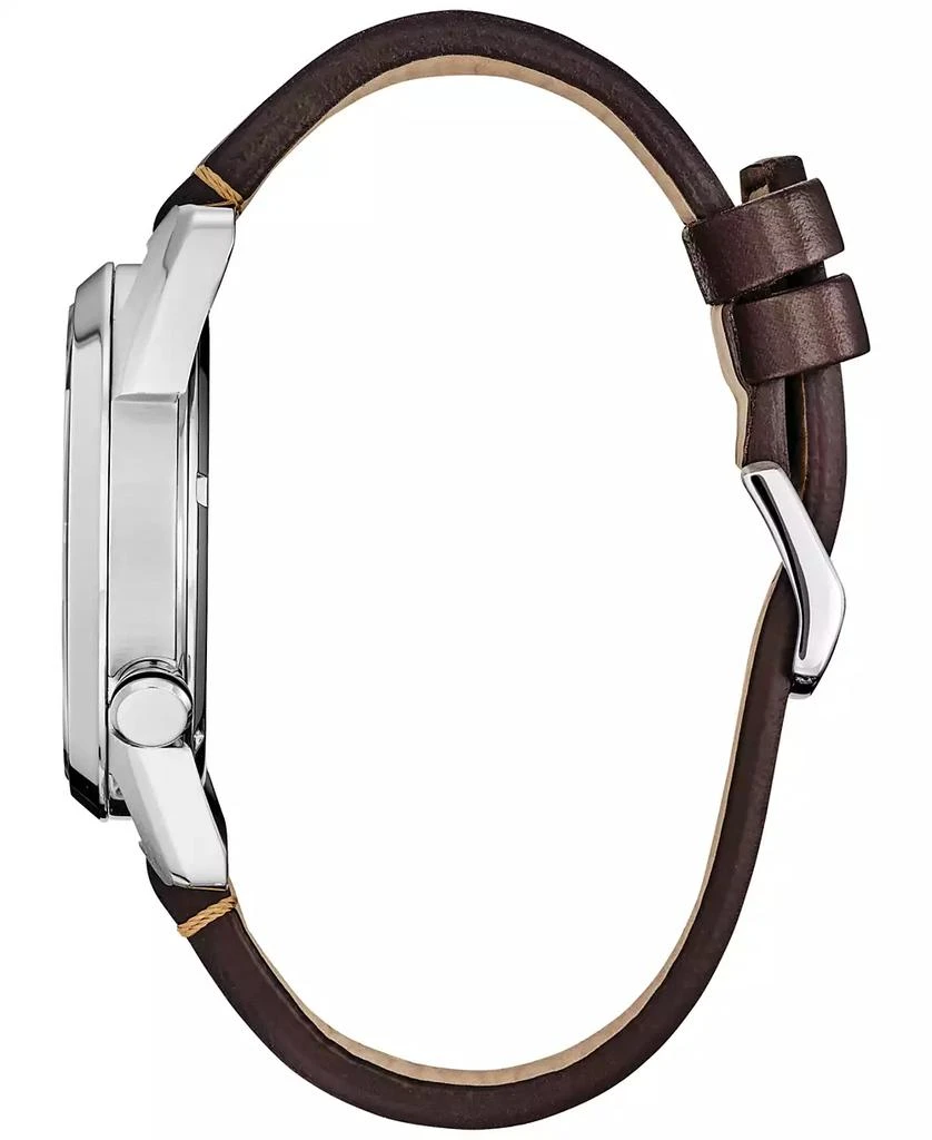 商品Citizen|Eco-Drive Men's Avatar Brown Leather Strap Watch 42mm,价格¥2003,第2张图片详细描述