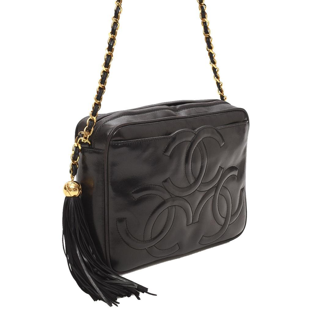 商品[二手商品] Chanel|Triple CC Tassel Chain Shoulder Bag,价格¥26579,第6张图片详细描述