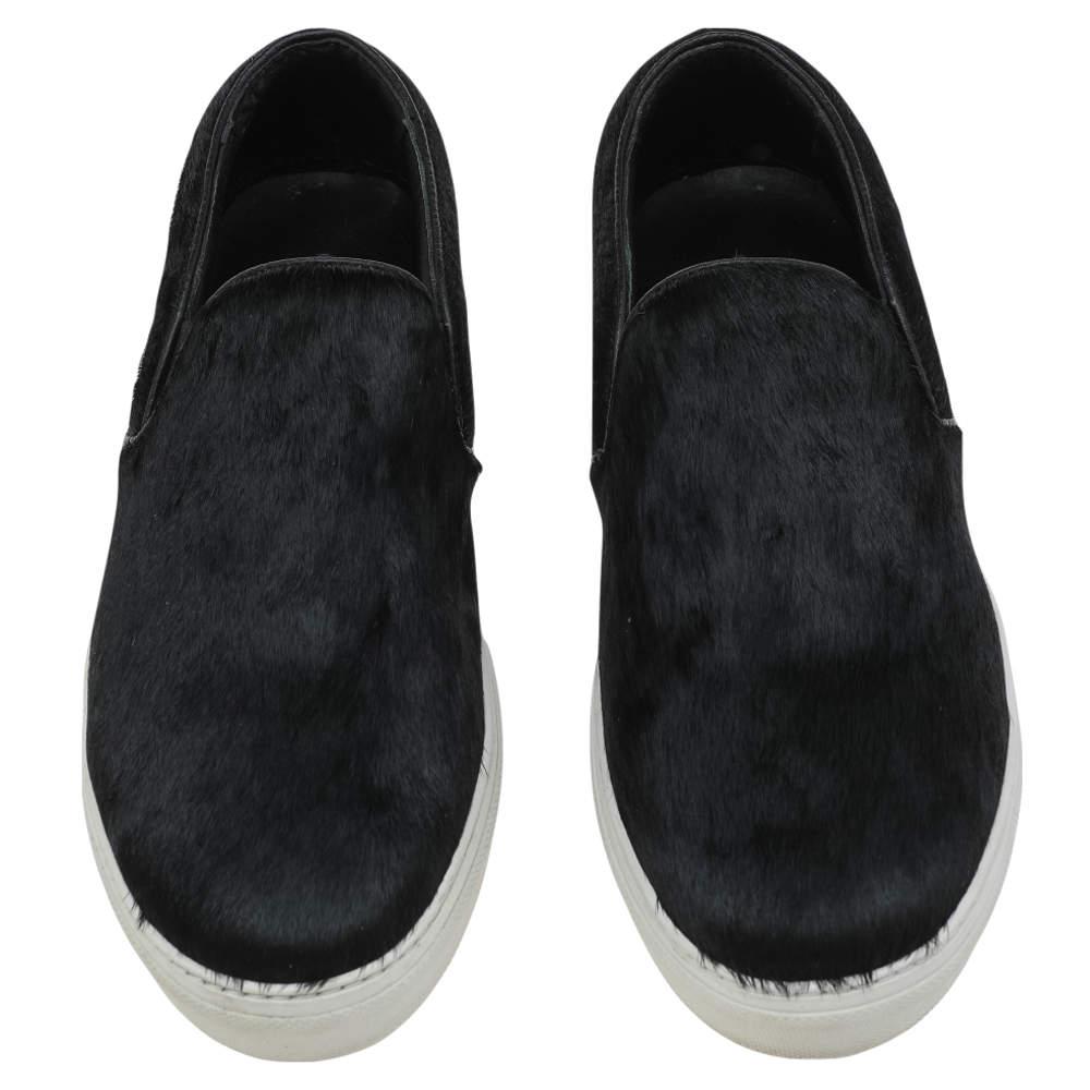 Celine Black Pony Hair Slip On Sneakers Size 40商品第3张图片规格展示