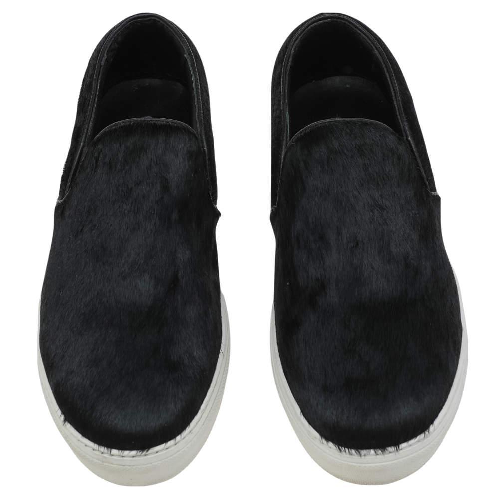 商品[二手商品] Celine|Celine Black Pony Hair Slip On Sneakers Size 40,价格¥2269,第5张图片详细描述