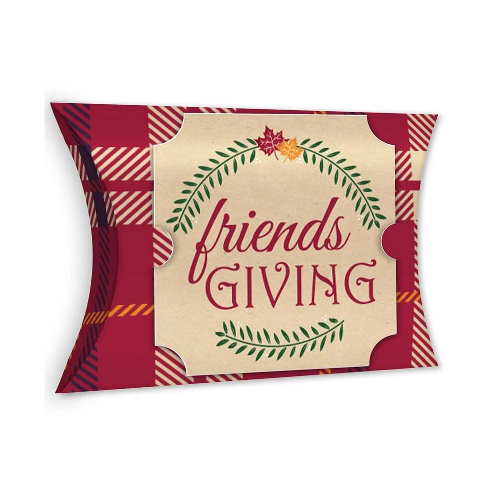 商品Big Dot of Happiness|Friends Thanksgiving Feast - Favor Gift Boxes - Friendsgiving Large Pillow Boxes - Set of 12,价格¥127,第1张图片