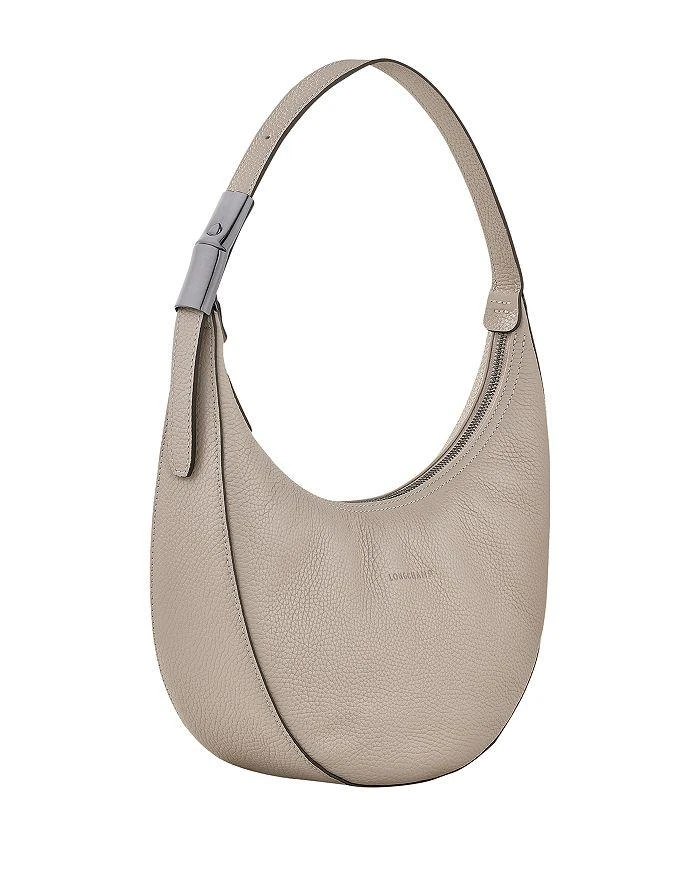 商品Longchamp|Roseau Medium Half Moon Leather Shoulder Bag,价格¥2714,第3张图片详细描述