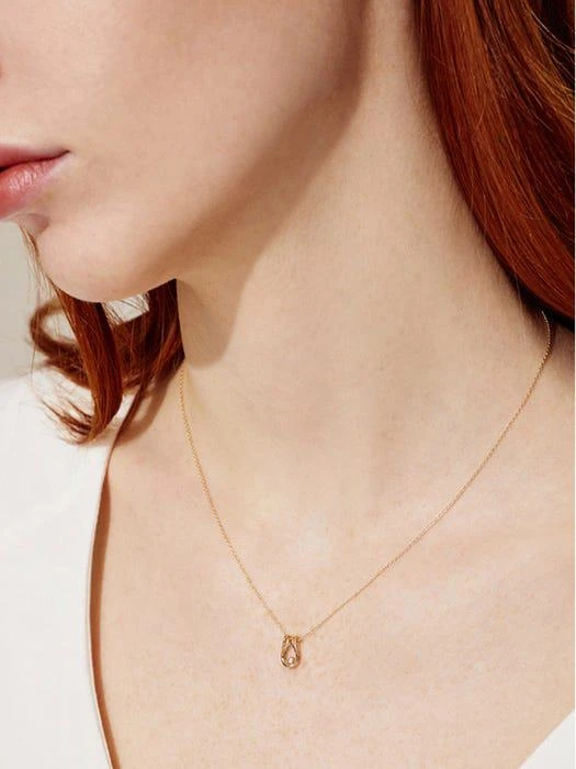 商品hyeres-lor|Petitlor 14K U Necklace HL4N12400Y4420,价格¥3015,第3张图片详细描述