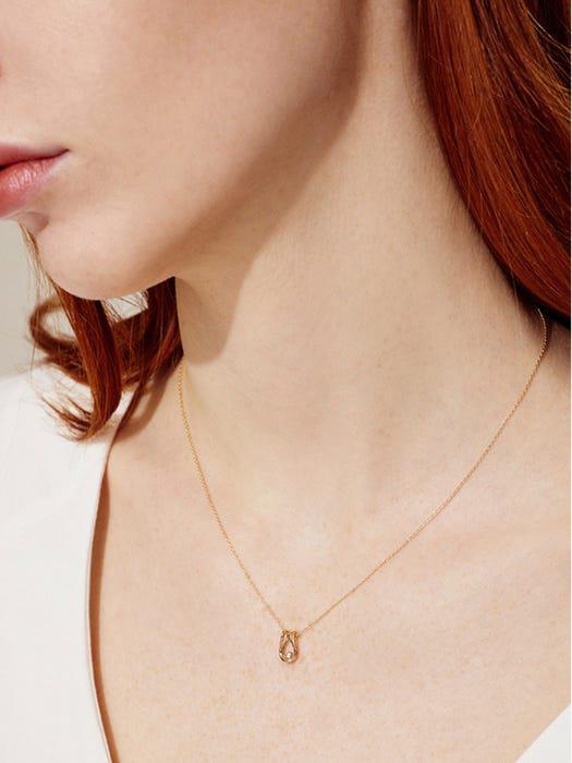 商品hyeres-lor|Petitlor 14K U Necklace HL4N12400Y4420,价格¥2930,第5张图片详细描述