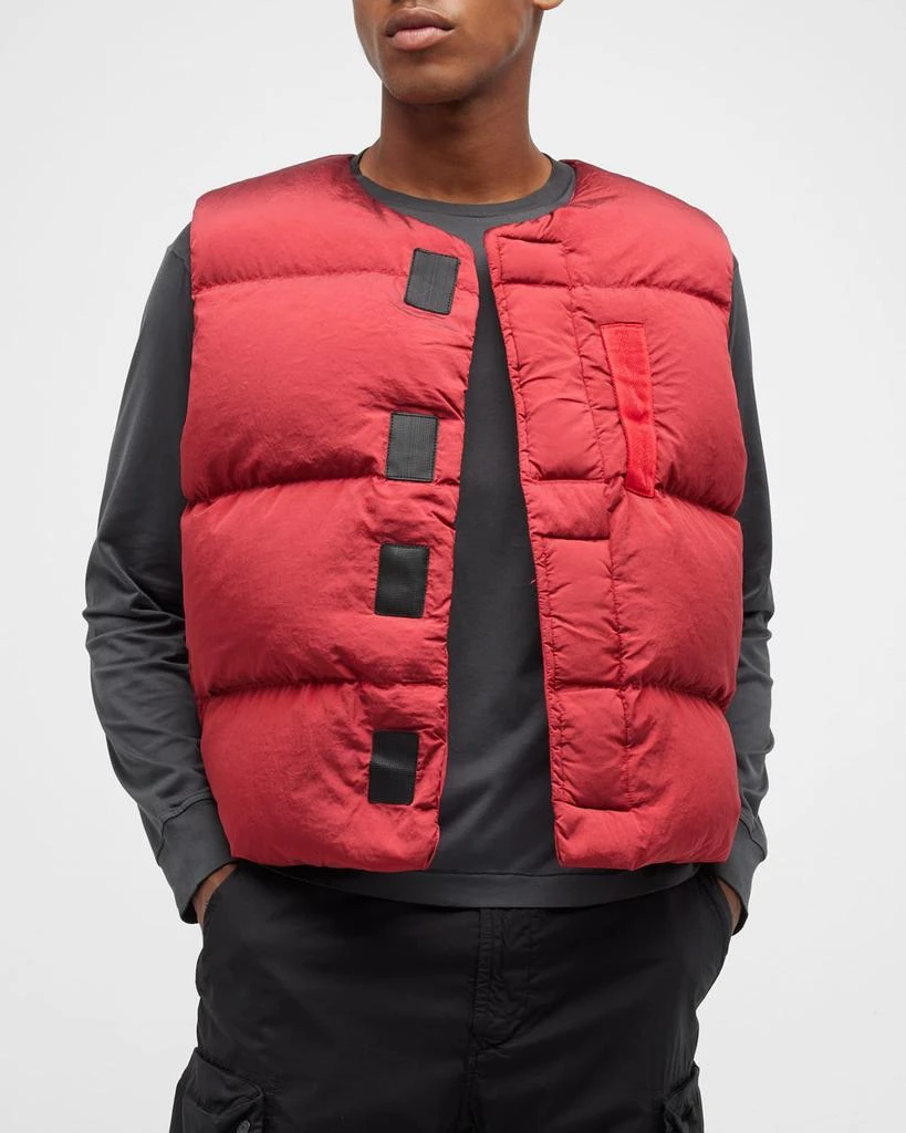 商品Stone Island|Men's Nylon Grip-Strap Puffer Vest,价格¥2518,第1张图片