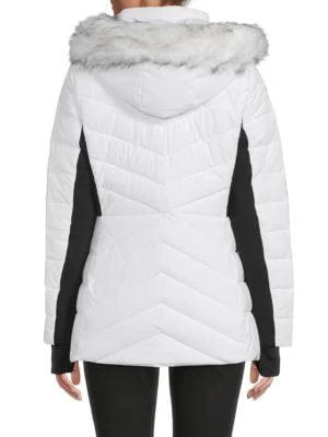 商品Michael Kors|Missy Faux Fur Hood Puffer Jacket,价格¥487,第2张图片详细描述