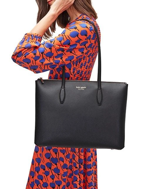商品Kate Spade|Aldy Large Leather Zip Tote,价格¥2469,第5张图片详细描述