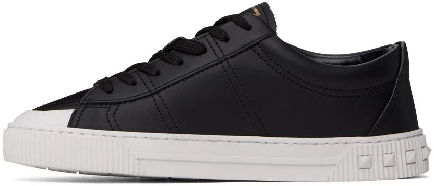 商品Valentino|Black Cityplanet Calfskin Sneakers,价格¥6533,第3张图片详细描述