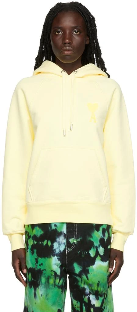 商品AMI|Yellow Ami de Cœur Hoodie,价格¥3627,第1张图片