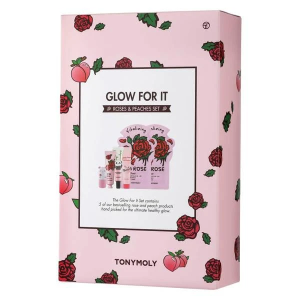 商品TONYMOLY|TONYMOLY Glow For It - Peaches and Roses Set (Worth $44),价格¥134,第1张图片