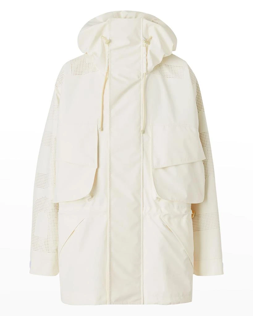 商品Burberry|Men's Parkhurst Perforated-Logo Parka,价格¥5246,第2张图片详细描述