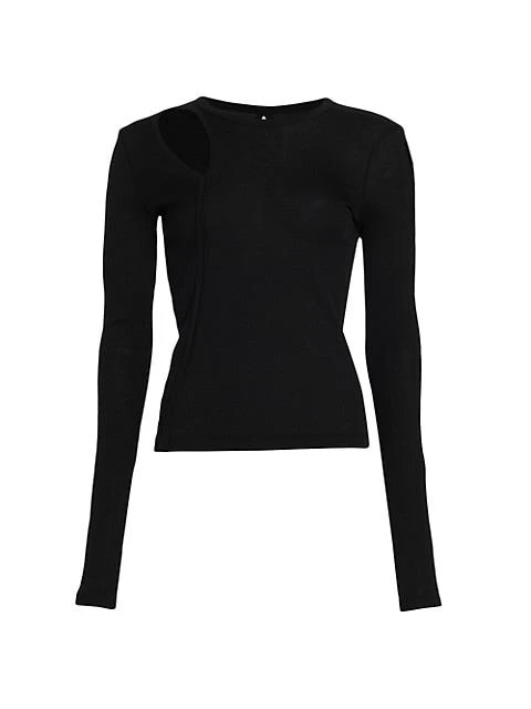 商品Helmut Lang|Slash Long Sleeve Top,价格¥662,第1张图片