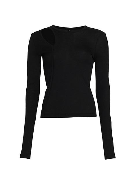 商品Helmut Lang|Slash Long Sleeve Top,价格¥1047,第1张图片