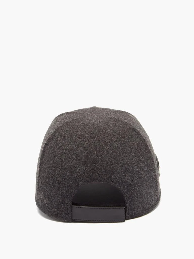 商品Prada|Triangle-logo felted-wool baseball cap,价格¥4631,第4张图片详细描述
