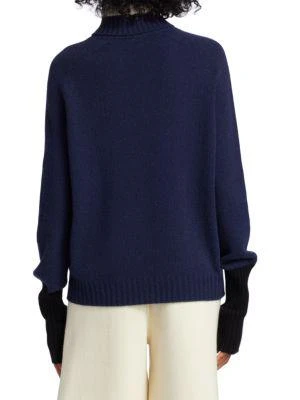 商品Majestic|Colorblock Turtleneck Sweater,价格¥1344,第2张图片详细描述