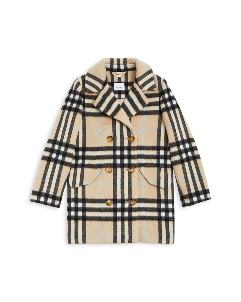 Girls' Poppy Vintage Check Wool Blend Coat - Big Kid商品第1张图片规格展示