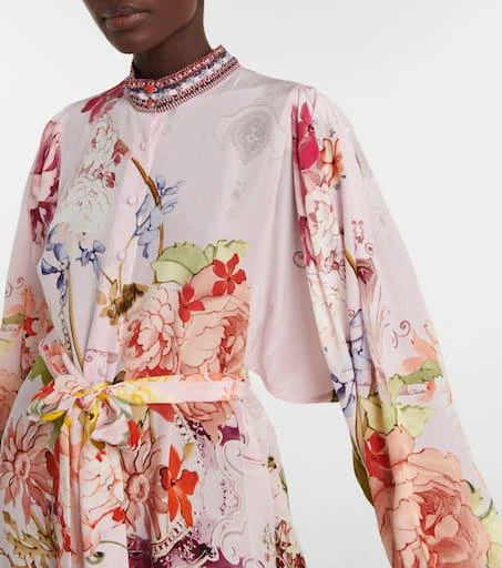 商品Camilla|Floral silk minidress,价格¥3861,第4张图片详细描述