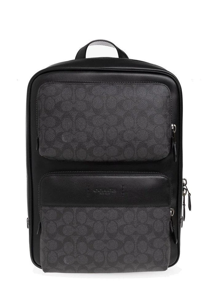 商品Coach|Coach Gotham Monogram Pattern Zipped Backpack,价格¥2723,第1张图片