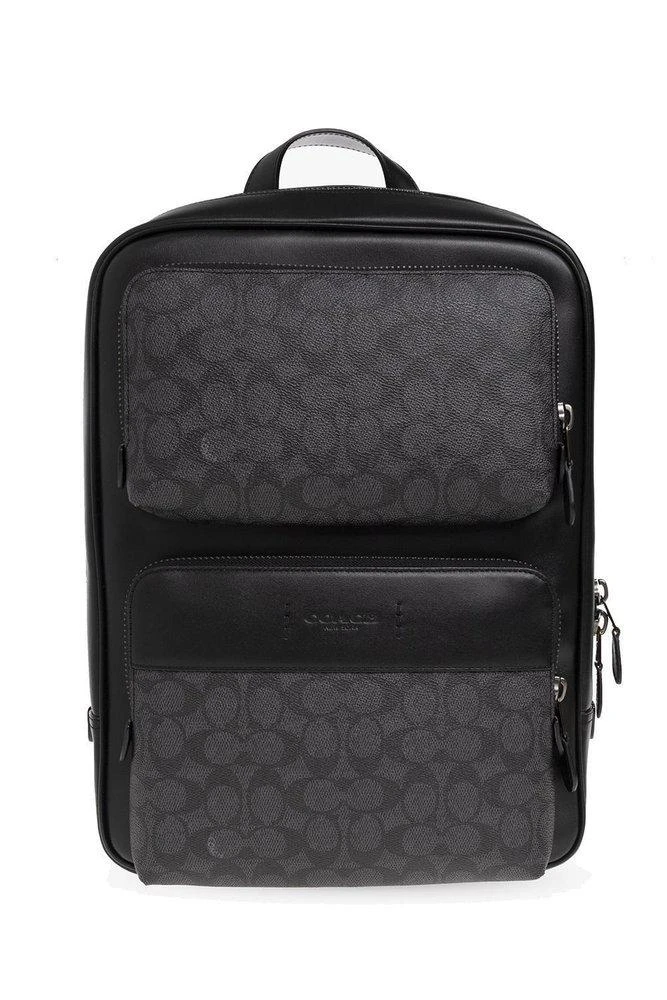 商品Coach|Coach Gotham Monogram Pattern Zipped Backpack,价格¥2505,第1张图片