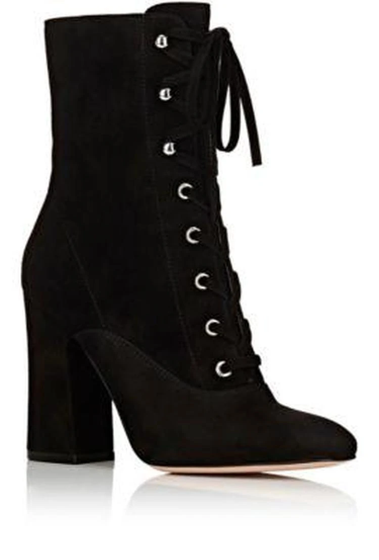 商品Gianvito Rossi|Mackay Suede Ankle Boots,价格¥5571,第2张图片详细描述