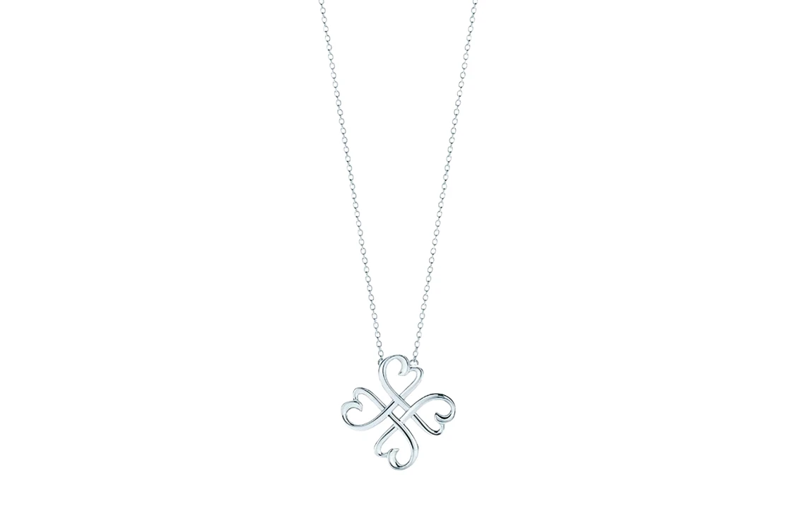 商品[国内直发] Tiffany & Co.|蒂芙尼 爱心图案装饰 925银 项链 女款,价格¥3531,第1张图片