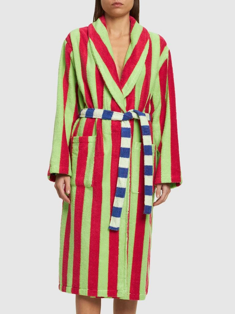 商品DUSEN DUSEN|Garden Stripe Cotton Blend Bathrobe,价格¥1060,第2张图片详细描述