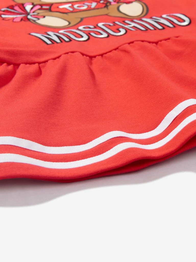 商品Moschino|Moschino Red Girls Cotton Teddy Toy Cheerleader Dress,价格¥2013,第4张图片详细描述