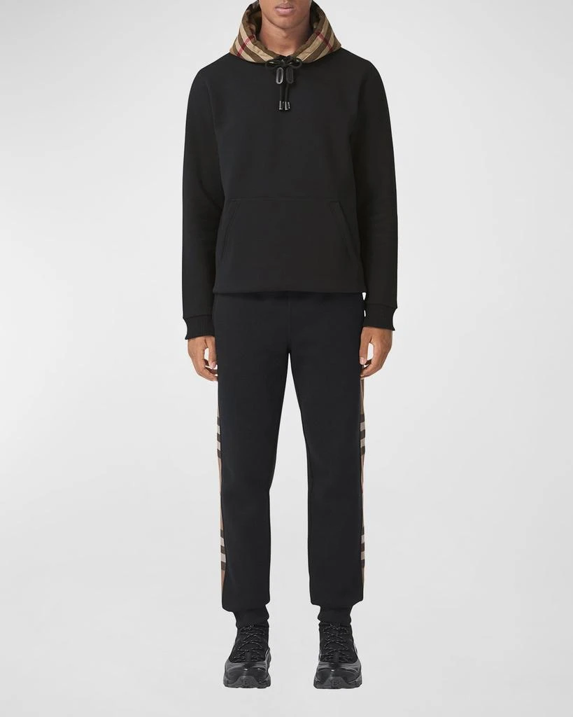 商品Burberry|Men's Check-Hood Pullover Sweatshirt,价格¥8023,第2张图片详细描述