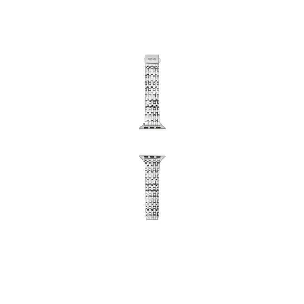 商品Fossil|Silver-Tone Stainless Steel Band for Apple Watch, 38, 40, 41mm,价格¥210,第2张图片详细描述