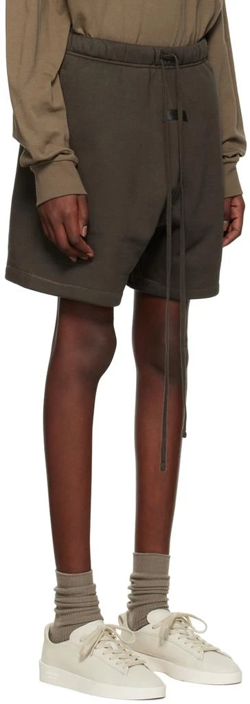 商品Essentials|Gray Flocked Shorts,价格¥568,第2张图片详细描述