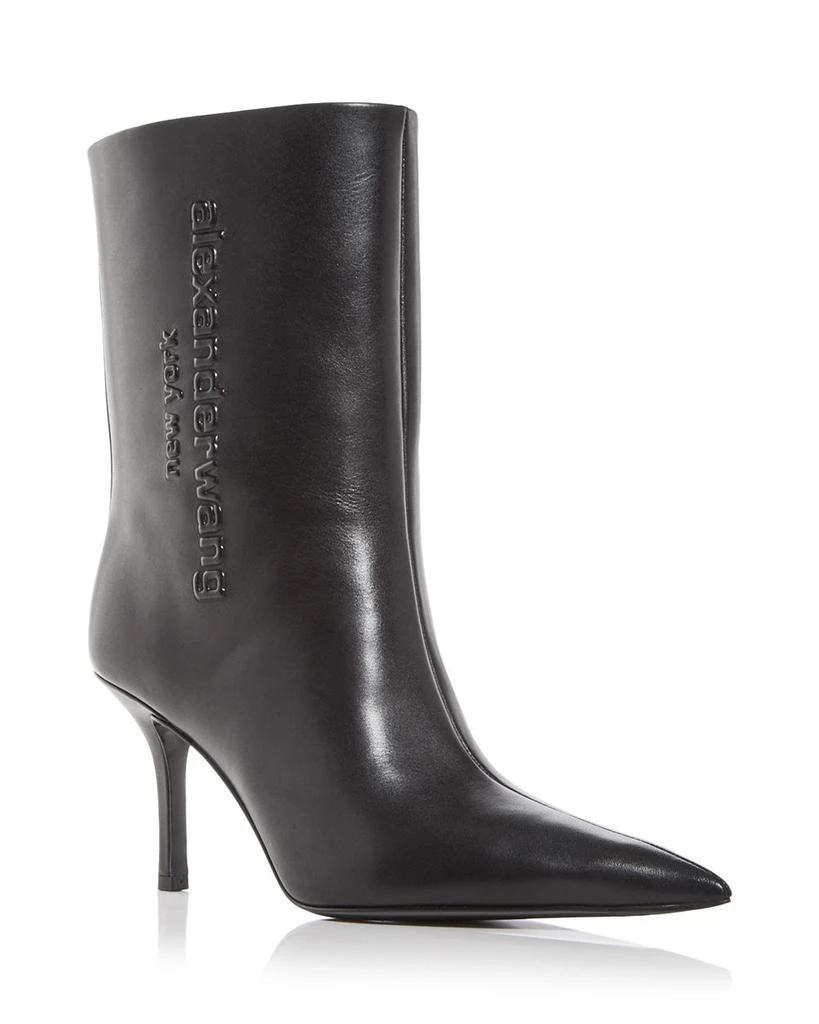 商品Alexander Wang|Women's Delphine Pointed Toe High Heel Booties,价格¥6605,第1张图片