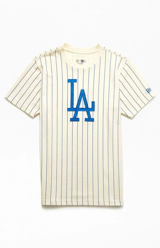 商品New Era|Dodgers Pinstripe T-Shirt,价格¥176,第1张图片