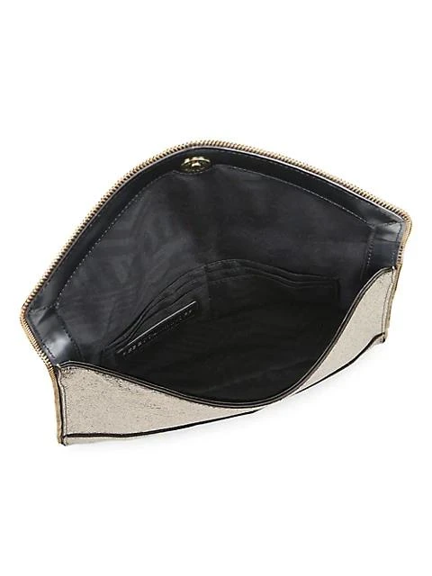 商品Rebecca Minkoff|Leo Metallic Leather Envelope Clutch,价格¥712,第3张图片详细描述