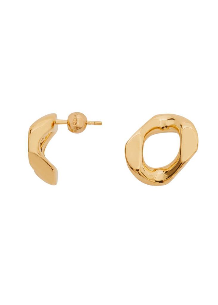 Gold-plated small chain-link earrings商品第3张图片规格展示