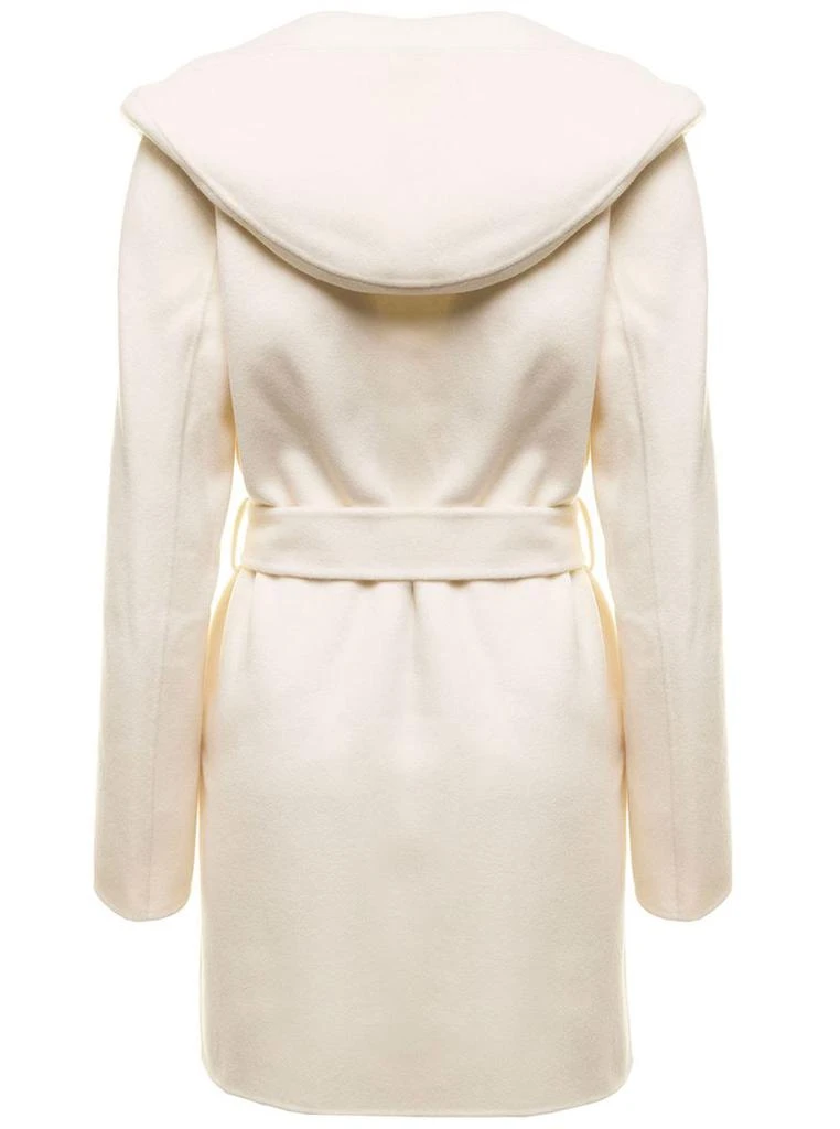 商品Theory|Overlay Wool and Cashmere White Coat Theory Woman,价格¥3814,第2张图片详细描述