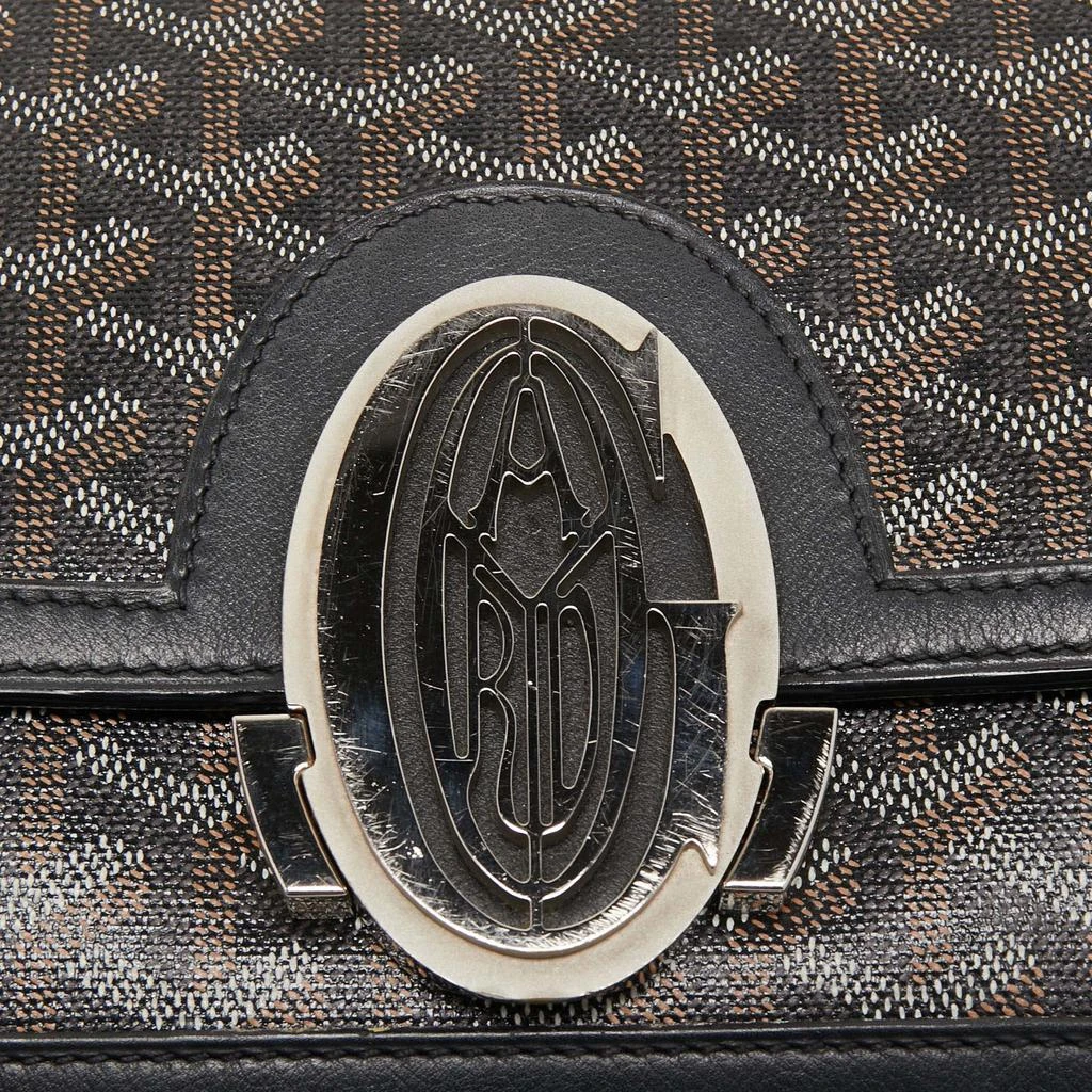 商品[二手商品] Goyard|Goyard Black Goyardine Coated Canvas and Leather 223 PM Shoulder Bag,价格¥12276,第5张图片详细描述