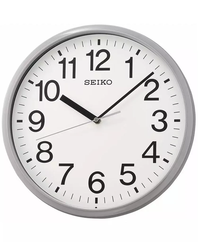 商品Seiko|Classic Gray Office Clock,价格¥207,第1张图片