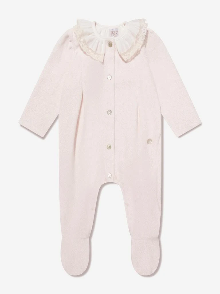 商品Paz Rodriguez|Baby Girls Cotton Babygrow in Ivory,价格¥607,第1张图片