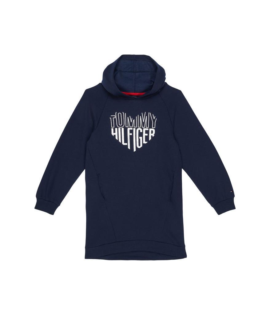 商品Tommy Hilfiger|Tommy Heart Sweatshirt Dress (Big Kids),价格¥261,第1张图片