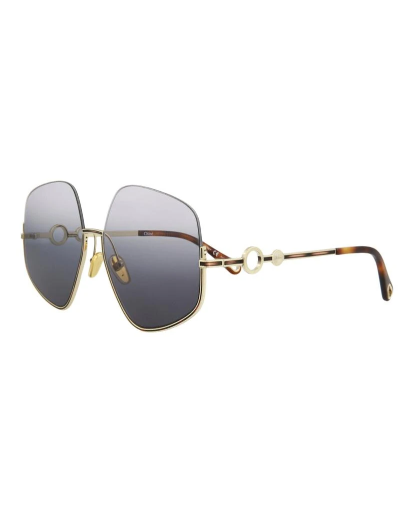 商品Chloé|Square-Frame Metal Sunglasses,价格¥1262,第2张图片详细描述