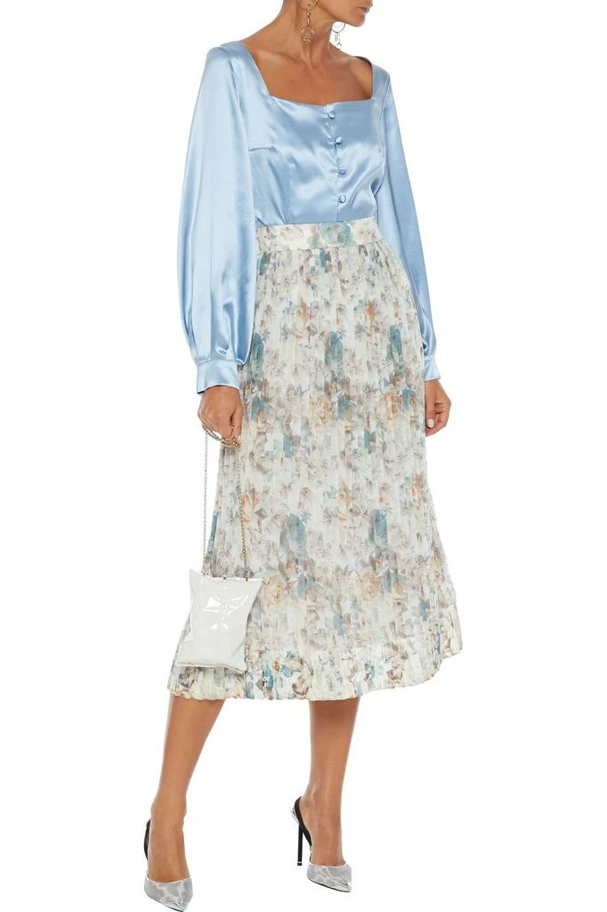 商品Zimmermann|Fleeting Folds pleated floral-print georgette midi skirt,价格¥1110,第2张图片详细描述