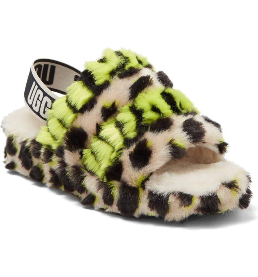 商品UGG|Fluff Yeah Animalia Slingback Sandal,价格¥358,第1张图片