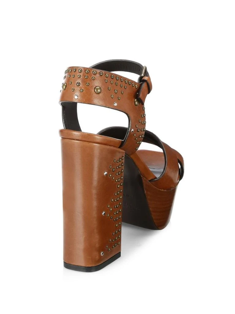 商品Yves Saint Laurent|Farrah Studded Leather Platform Sandals,价格¥2699,第2张图片详细描述