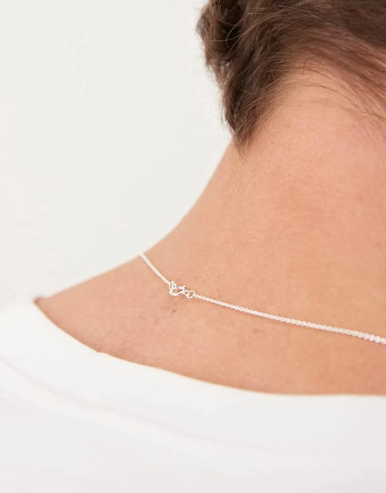 商品ASOS|ASOS DESIGN sterling silver star pendant necklace in silver,价格¥284,第3张图片详细描述