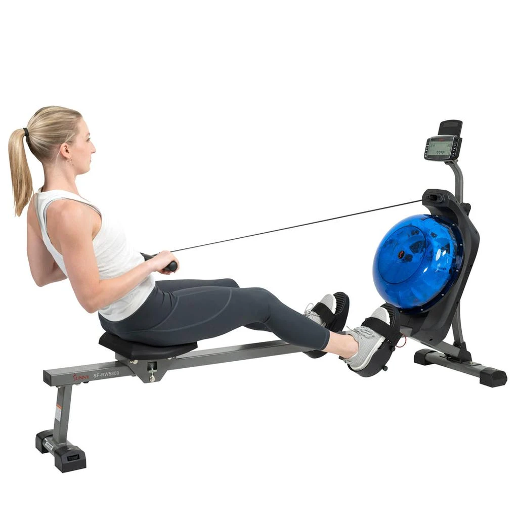 商品Sunny Health & Fitness|Sunny Health & Fitness Hydro+ Dual Resistance Magnetic Water Rowing Machine,价格¥3573,第2张图片详细描述