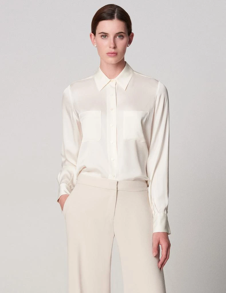 商品Winser London|Tilda silk shirt-ivory-xs,价格¥2362,第2张图片详细描述