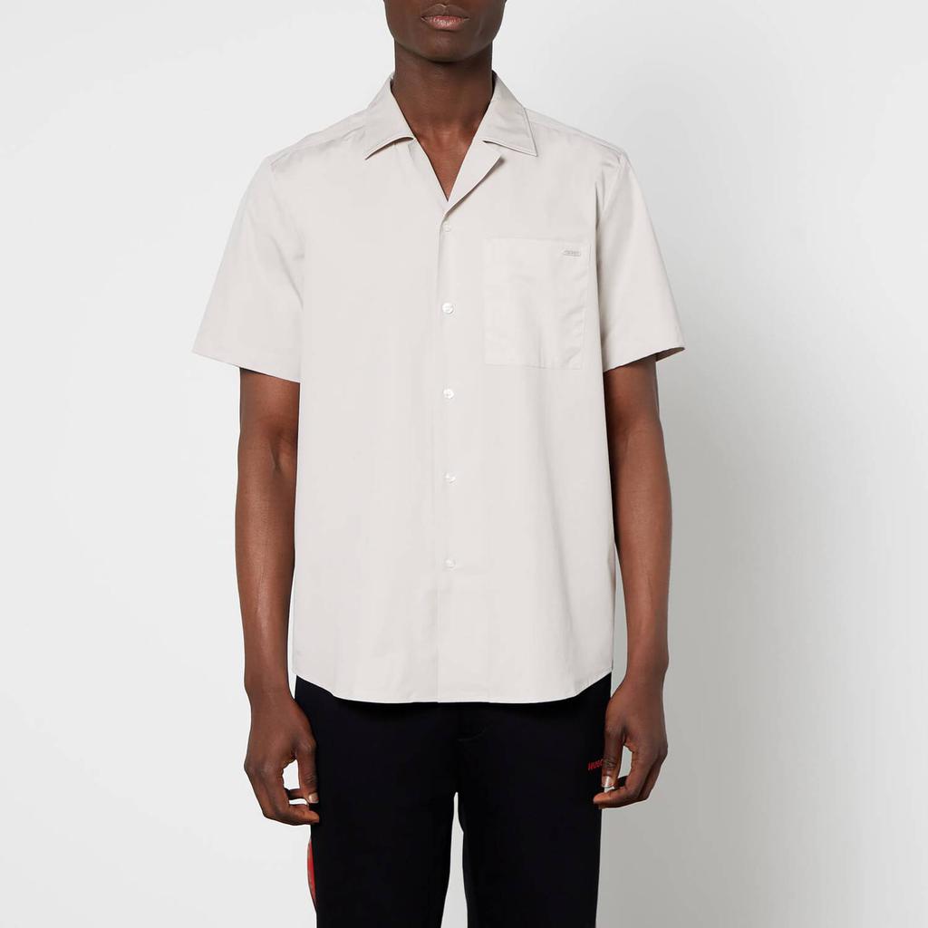 HUGO Men's Ellino Short Sleeve Shirt - Light Beige商品第1张图片规格展示