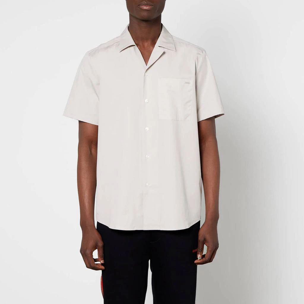 商品Hugo Boss|HUGO Men's Ellino Short Sleeve Shirt - Light Beige,价格¥355,第1张图片